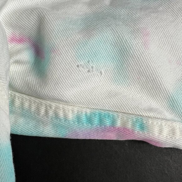 Levi's Pride Use Your Voice Jean Jacket Extra Small White Colorful Tye Dye Denim - Picture 13 of 16